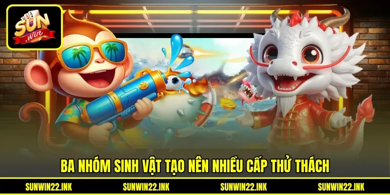Ba nhóm sinh vật tạo nên nhiều cấp thử thách